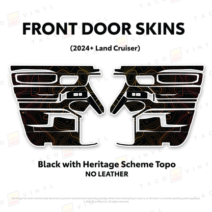 Taco Vinyl Land Cruiser 250 Door Skins | '24+ Land Cruiser