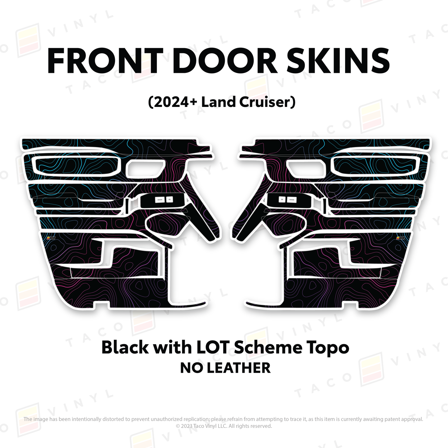 Taco Vinyl Land Cruiser 250 Door Skins | '24+ Land Cruiser