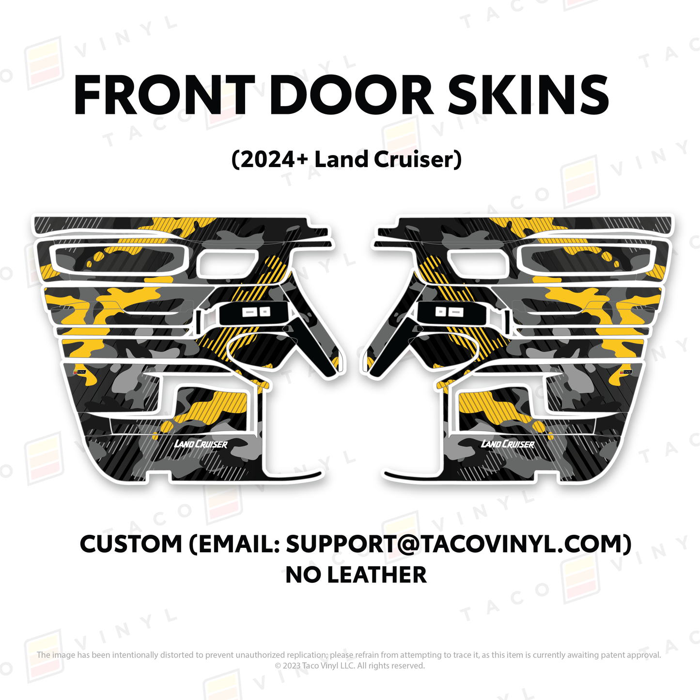 Taco Vinyl Land Cruiser 250 Door Skins | '24+ Land Cruiser