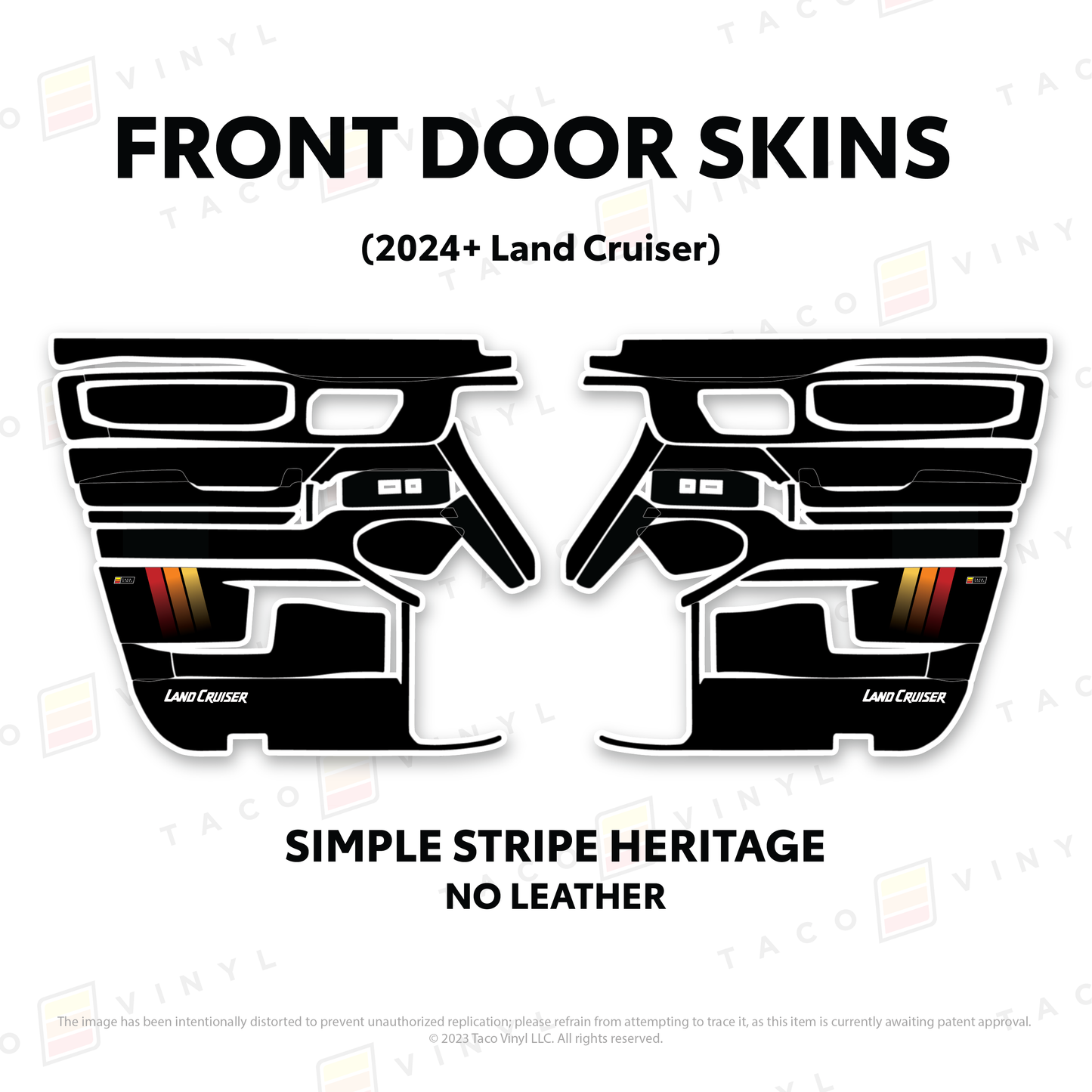 Taco Vinyl Land Cruiser 250 Door Skins | '24+ Land Cruiser