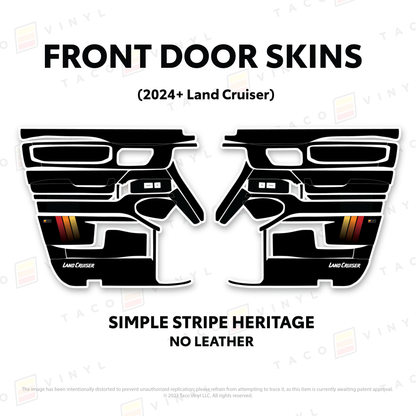 Taco Vinyl Land Cruiser 250 Door Skins | '24+ Land Cruiser