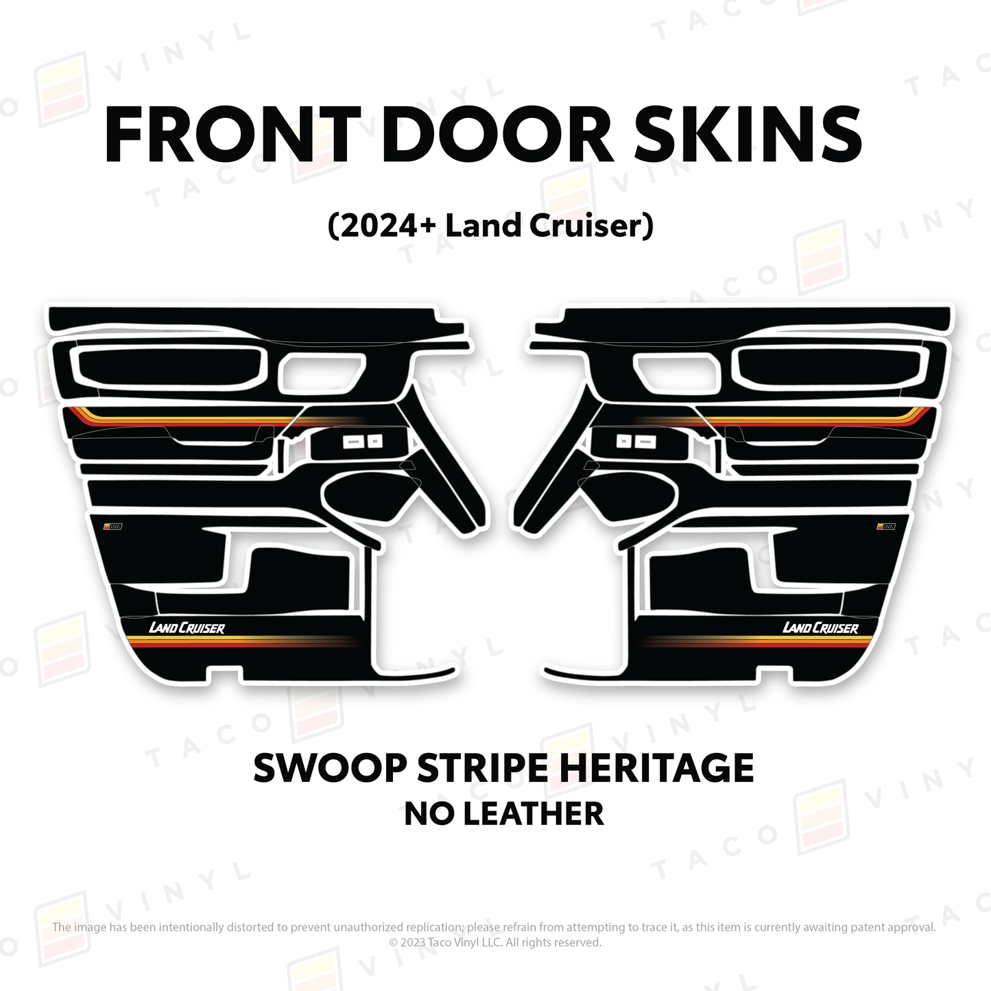 Taco Vinyl Land Cruiser 250 Door Skins | '24+ Land Cruiser