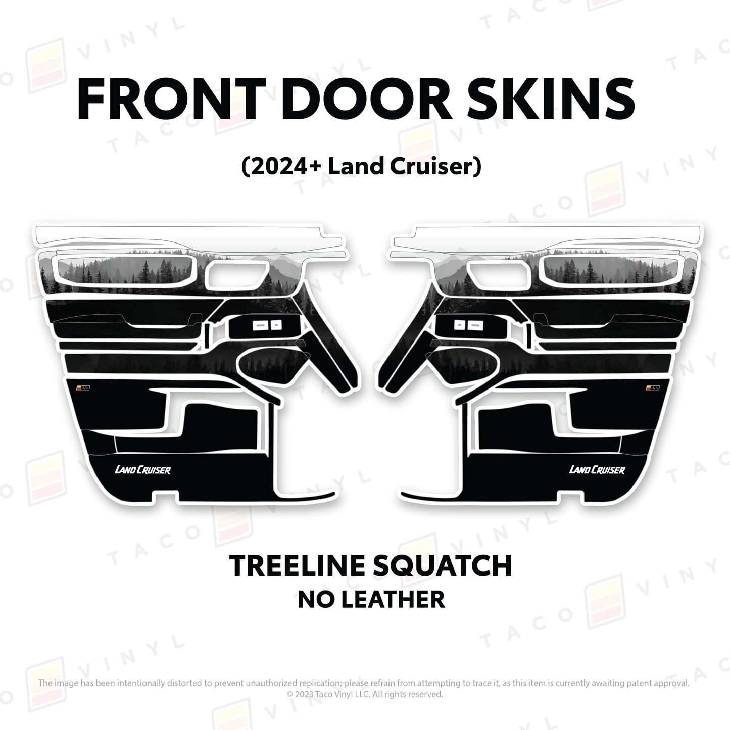 Taco Vinyl Land Cruiser 250 Door Skins | '24+ Land Cruiser