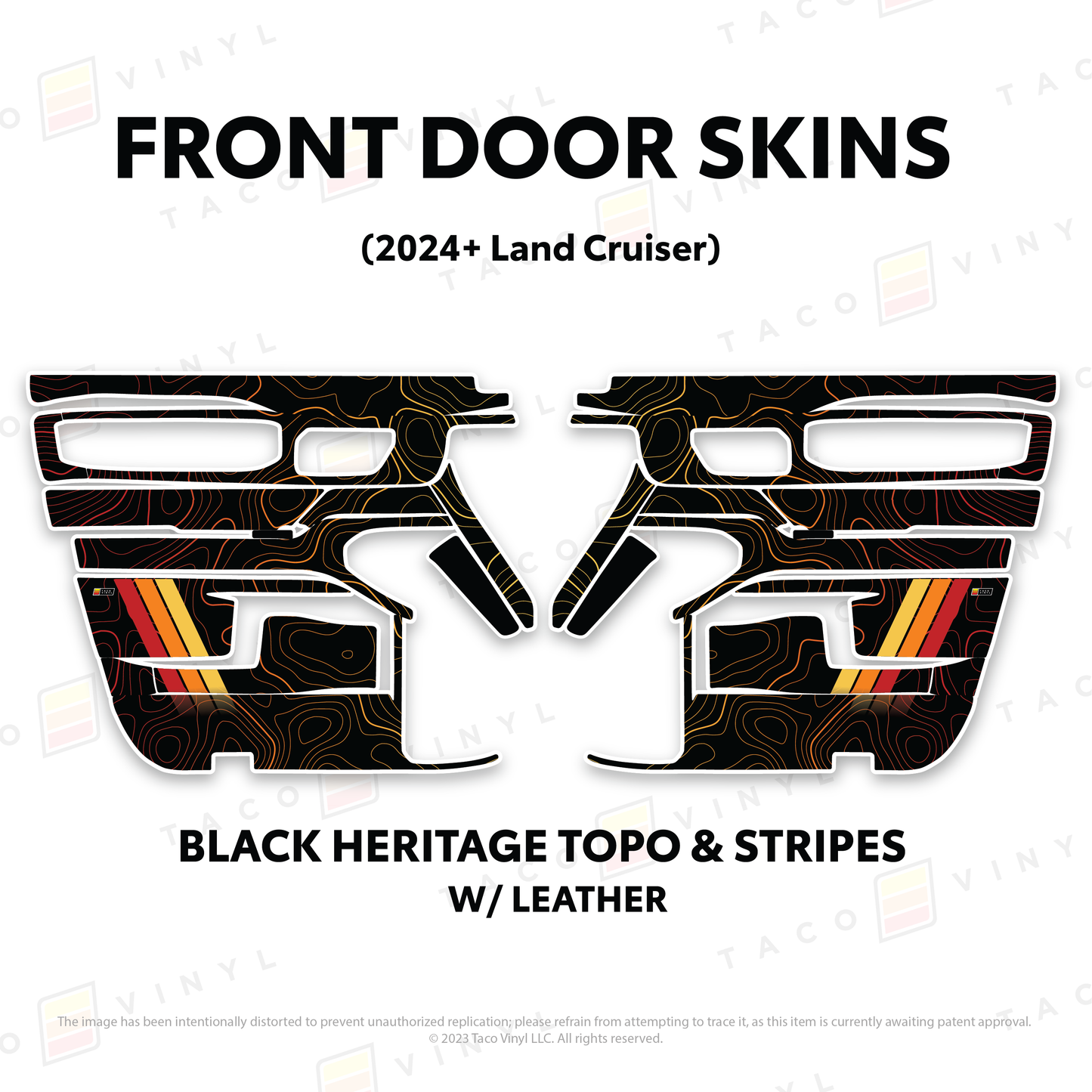 Taco Vinyl Land Cruiser 250 Door Skins | '24+ Land Cruiser