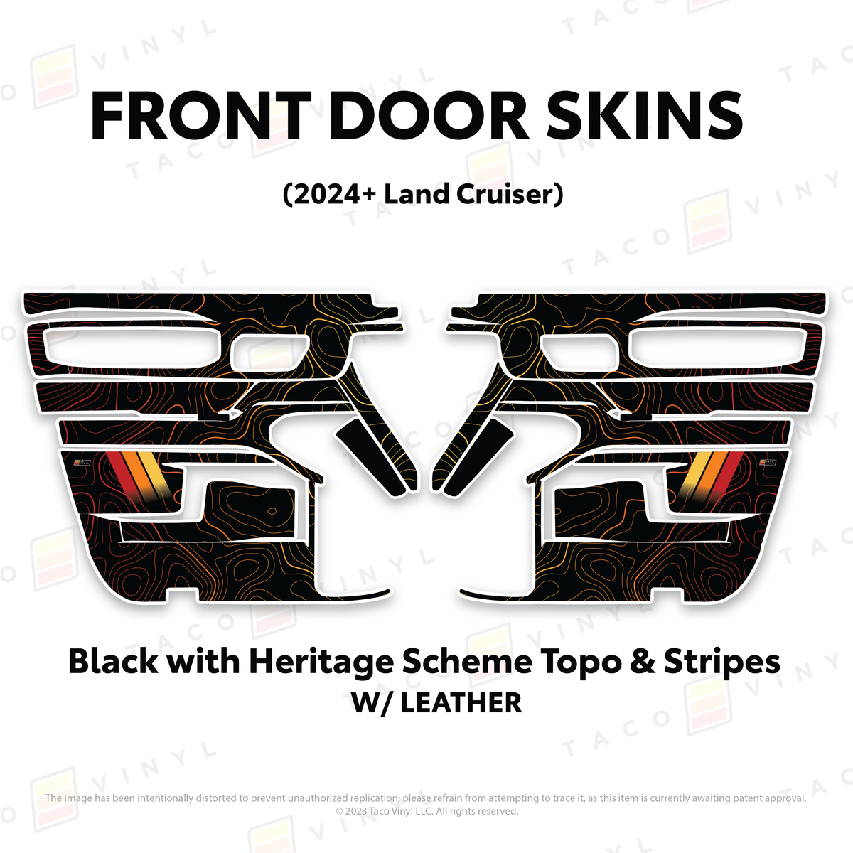 Taco Vinyl Land Cruiser 250 Door Skins | '24+ Land Cruiser