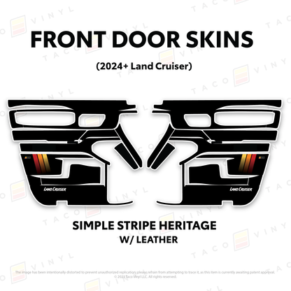 Taco Vinyl Land Cruiser 250 Door Skins | '24+ Land Cruiser