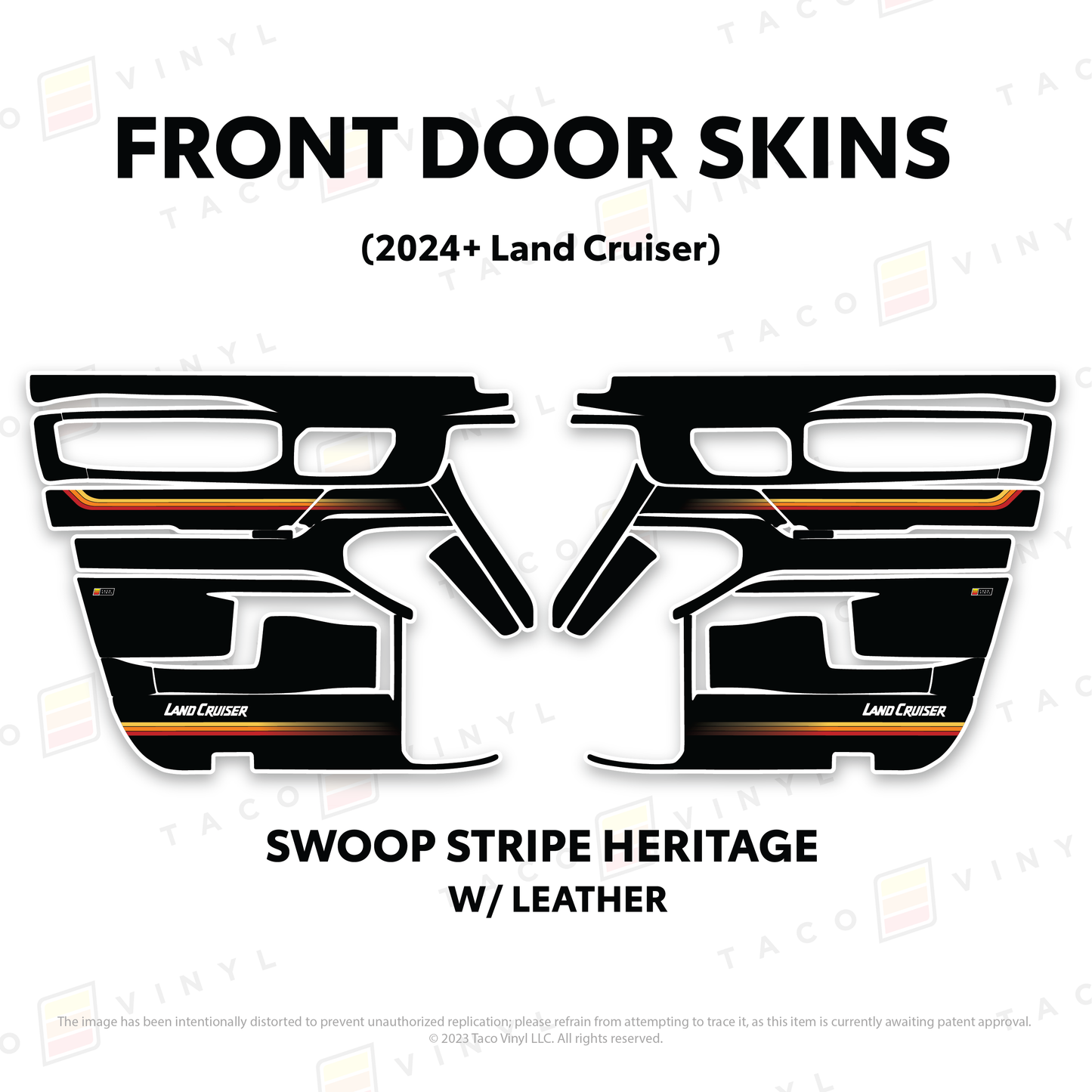 Taco Vinyl Land Cruiser 250 Door Skins | '24+ Land Cruiser