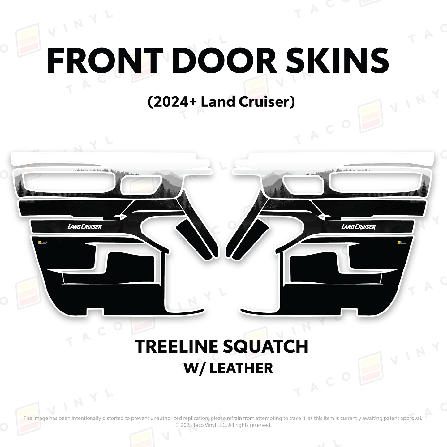 Taco Vinyl Land Cruiser 250 Door Skins | '24+ Land Cruiser