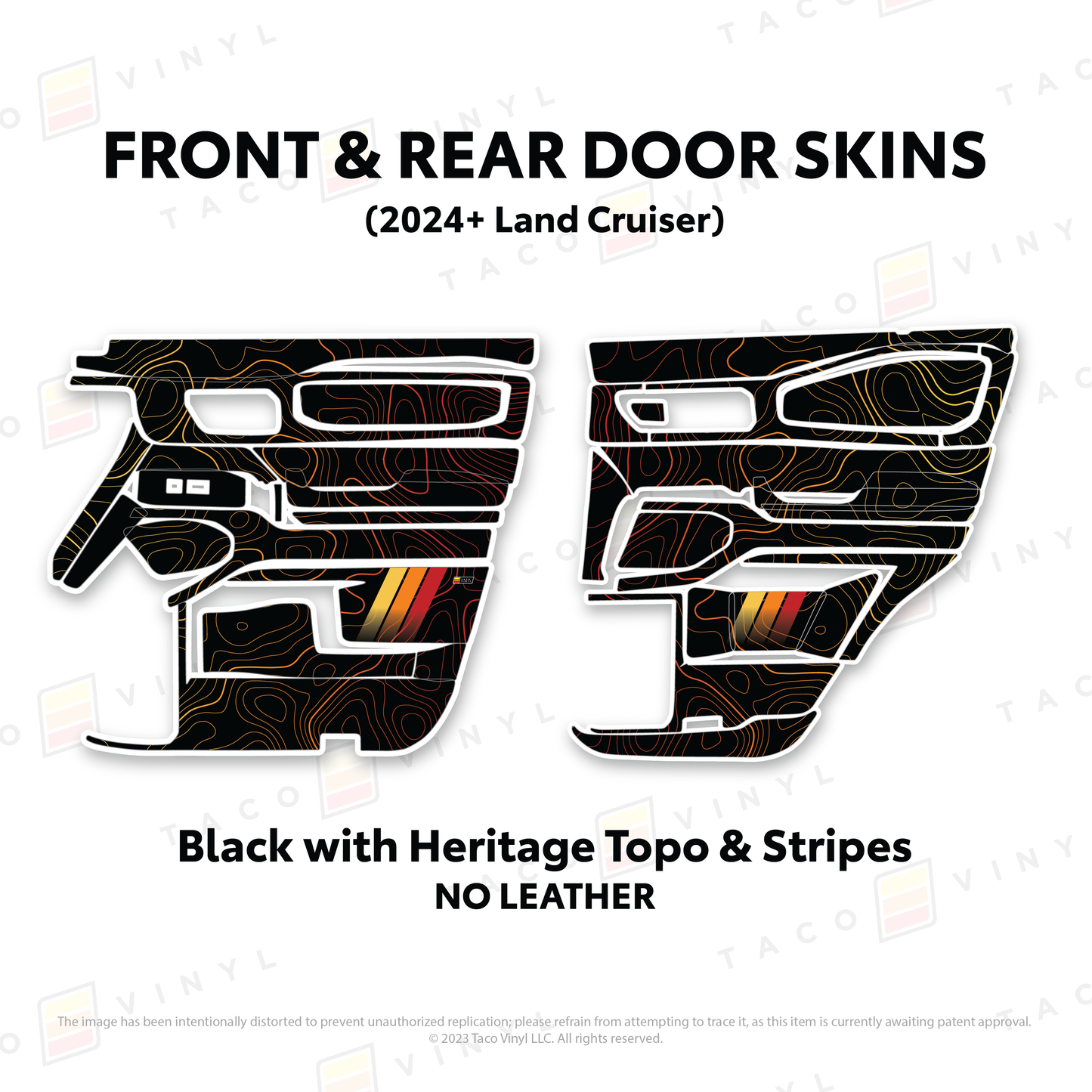 Taco Vinyl Land Cruiser 250 Door Skins | '24+ Land Cruiser