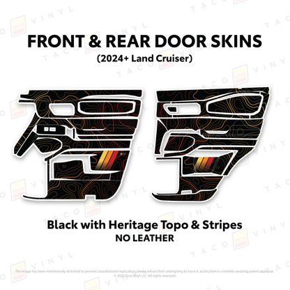 Taco Vinyl Land Cruiser 250 Door Skins | '24+ Land Cruiser