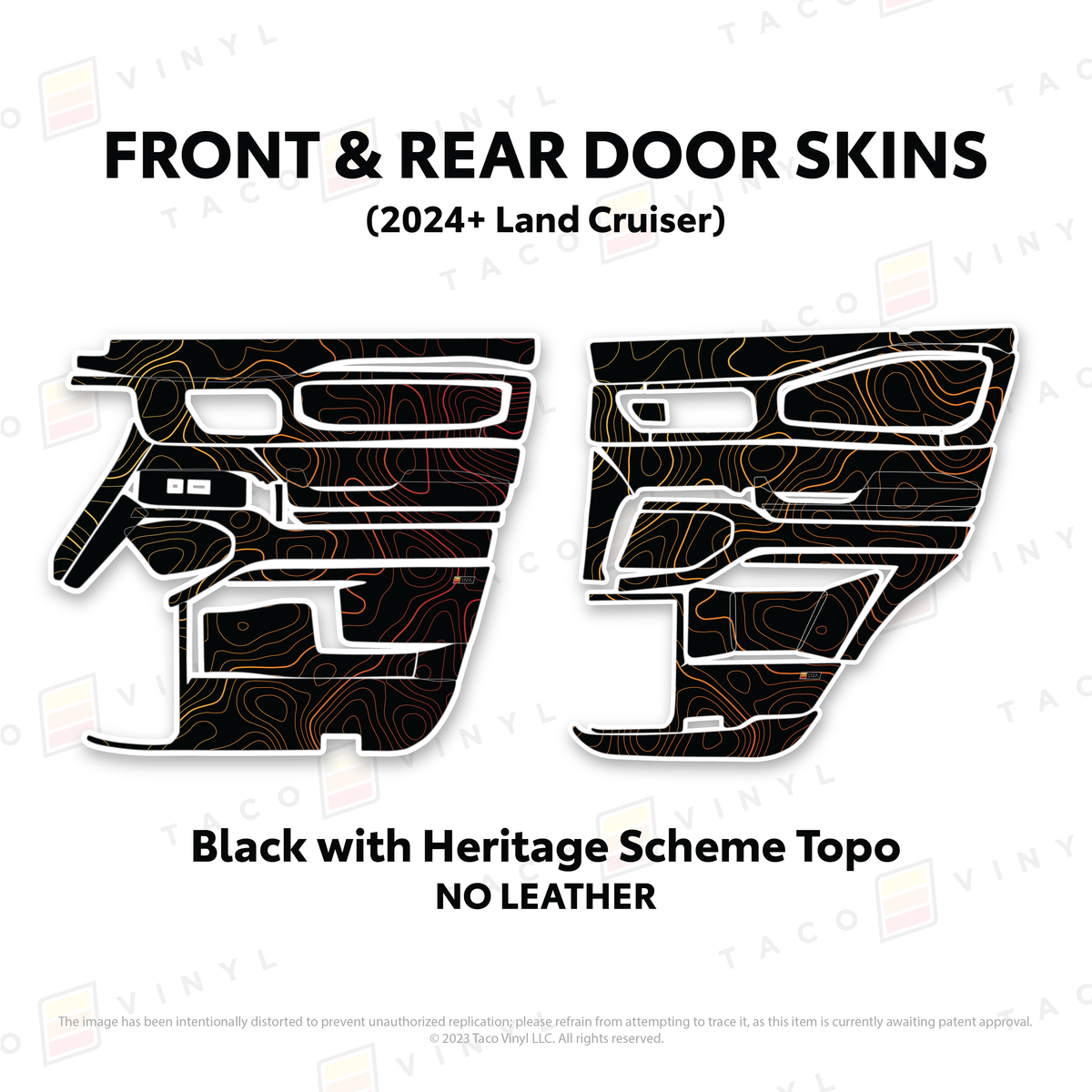 Taco Vinyl Land Cruiser 250 Door Skins | '24+ Land Cruiser