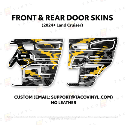 Taco Vinyl Land Cruiser 250 Door Skins | '24+ Land Cruiser