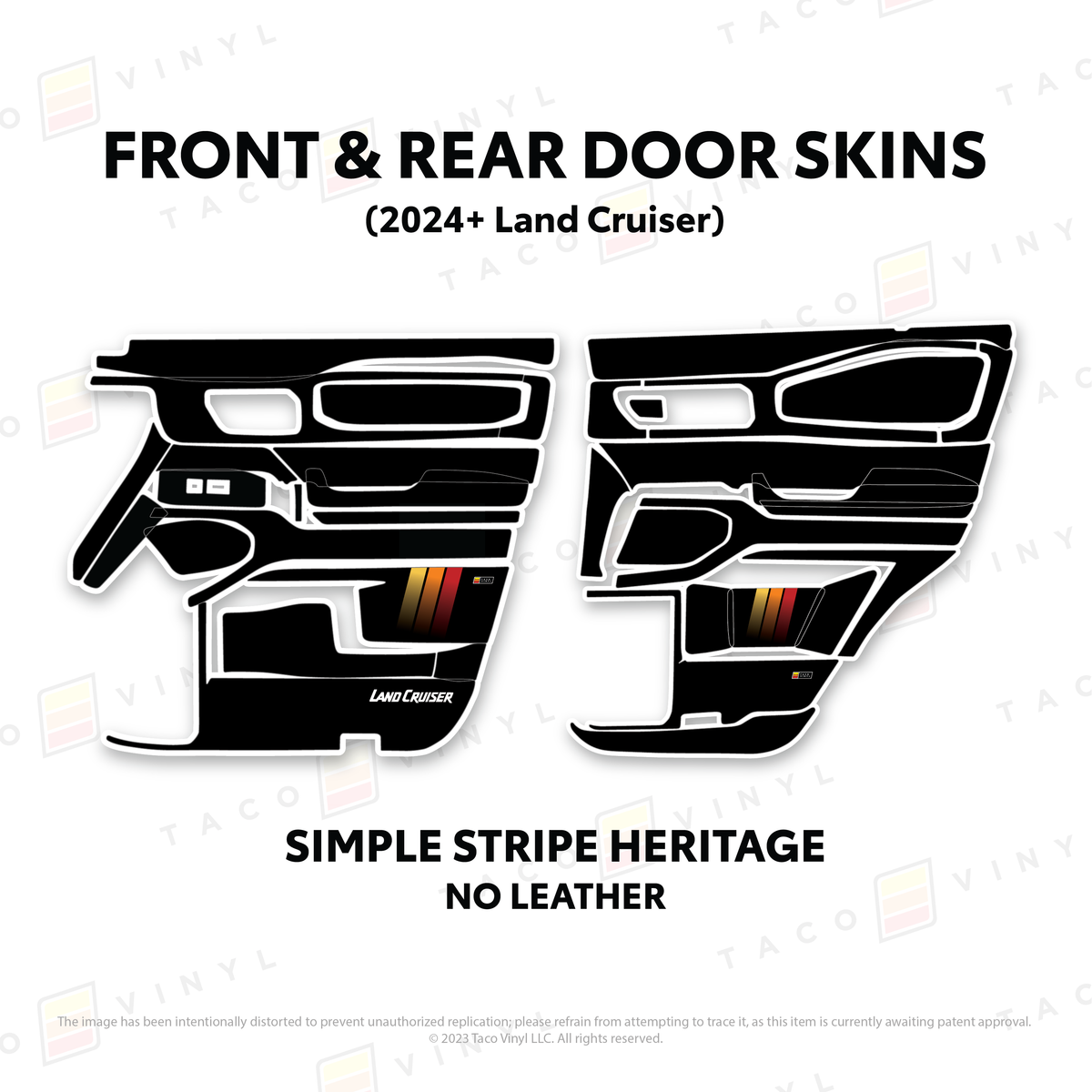 Taco Vinyl Land Cruiser 250 Door Skins | '24+ Land Cruiser