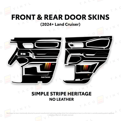 Taco Vinyl Land Cruiser 250 Door Skins | '24+ Land Cruiser