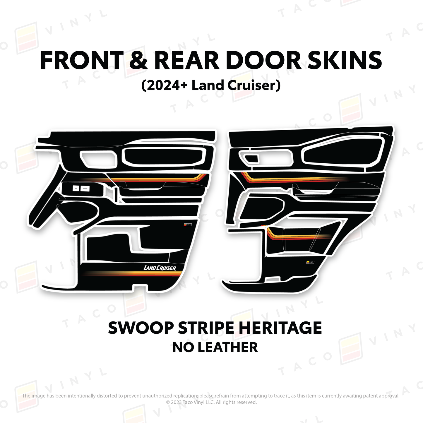 Taco Vinyl Land Cruiser 250 Door Skins | '24+ Land Cruiser
