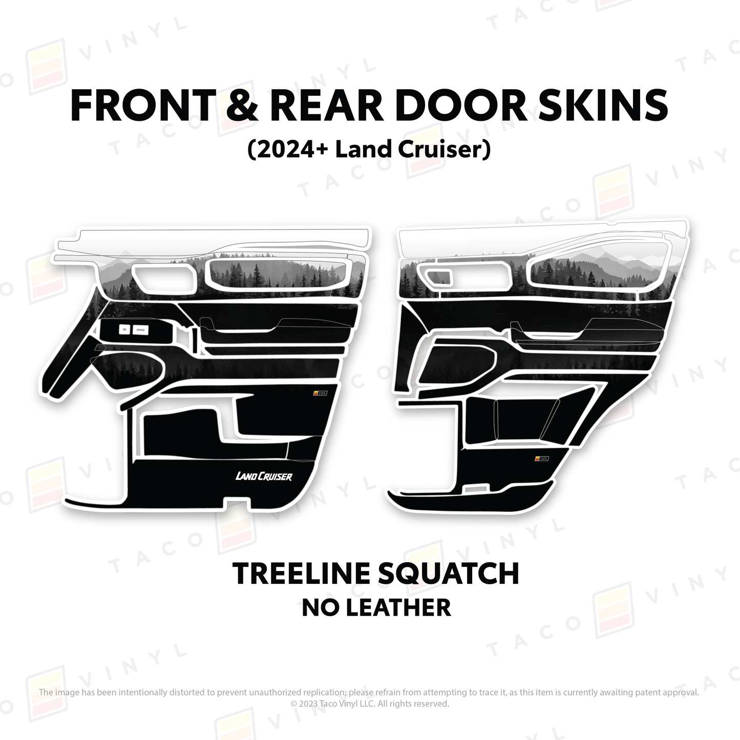 Taco Vinyl Land Cruiser 250 Door Skins | '24+ Land Cruiser