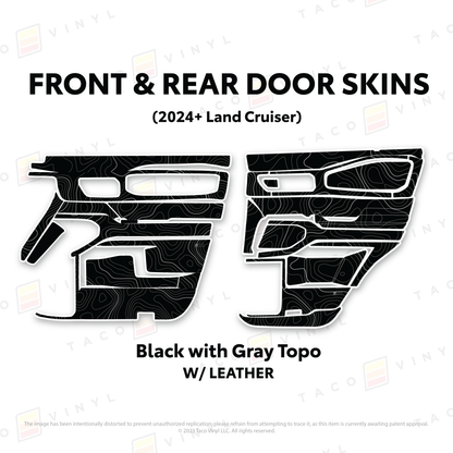 Taco Vinyl Land Cruiser 250 Door Skins | '24+ Land Cruiser