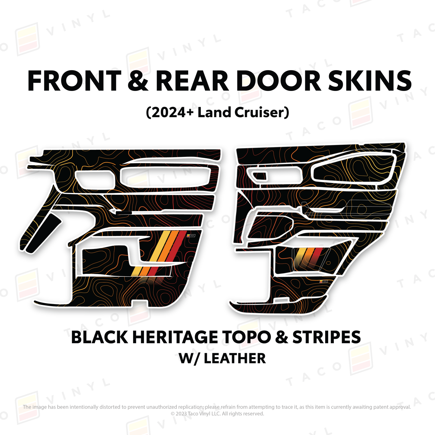 Taco Vinyl Land Cruiser 250 Door Skins | '24+ Land Cruiser