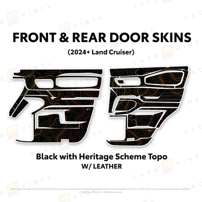 Taco Vinyl Land Cruiser 250 Door Skins | '24+ Land Cruiser
