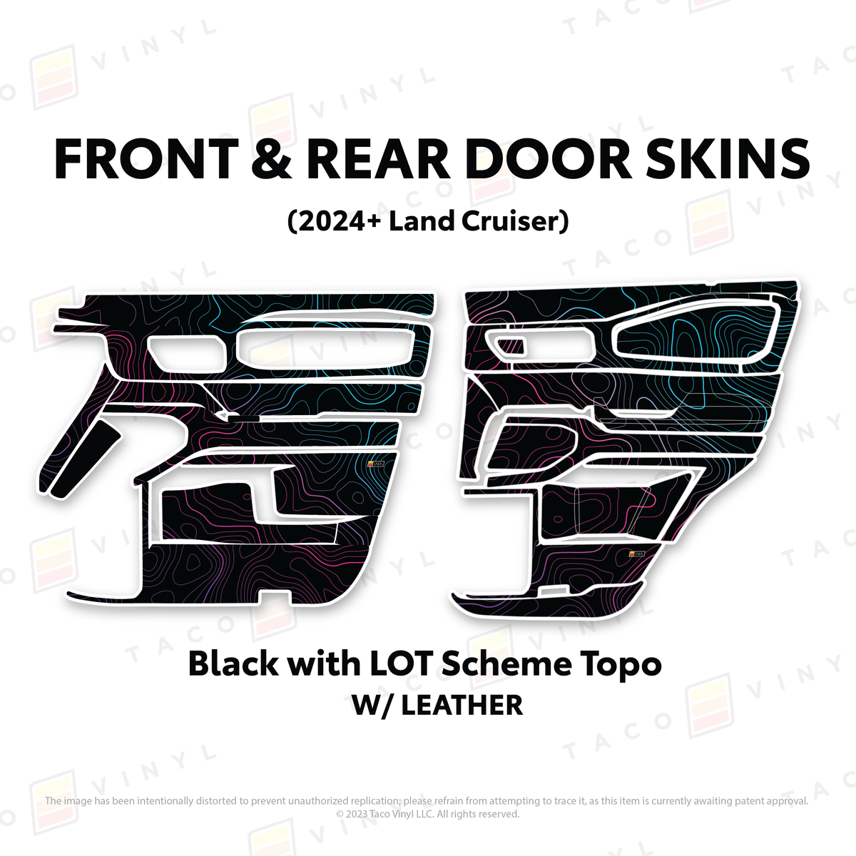 Taco Vinyl Land Cruiser 250 Door Skins | '24+ Land Cruiser