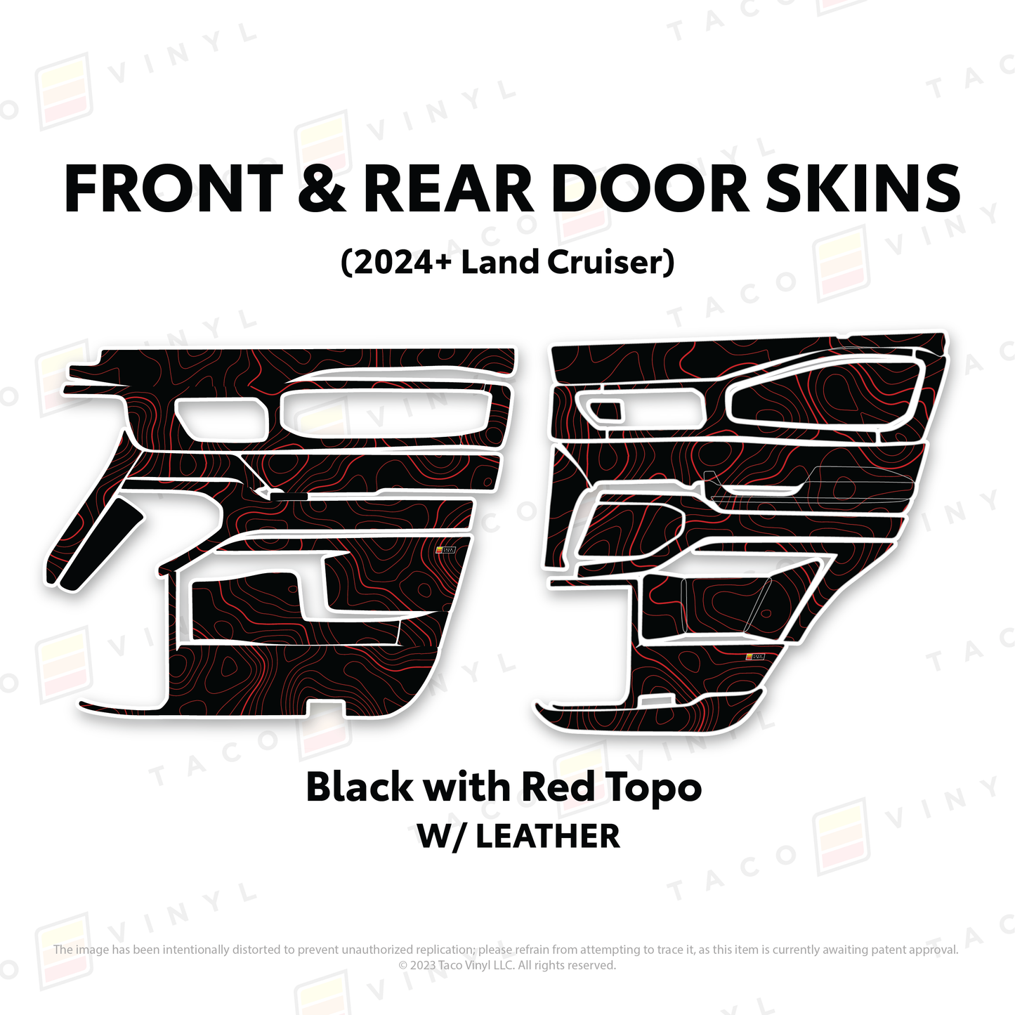 Taco Vinyl Land Cruiser 250 Door Skins | '24+ Land Cruiser