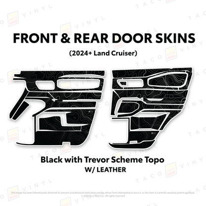Taco Vinyl Land Cruiser 250 Door Skins | '24+ Land Cruiser