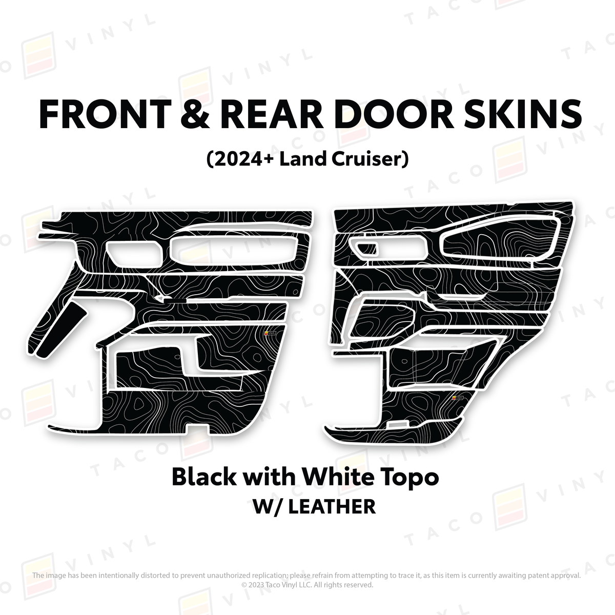 Taco Vinyl Land Cruiser 250 Door Skins | '24+ Land Cruiser