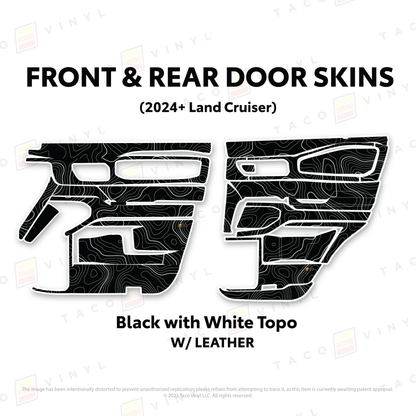 Taco Vinyl Land Cruiser 250 Door Skins | '24+ Land Cruiser