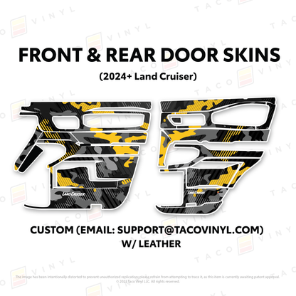 Taco Vinyl Land Cruiser 250 Door Skins | '24+ Land Cruiser