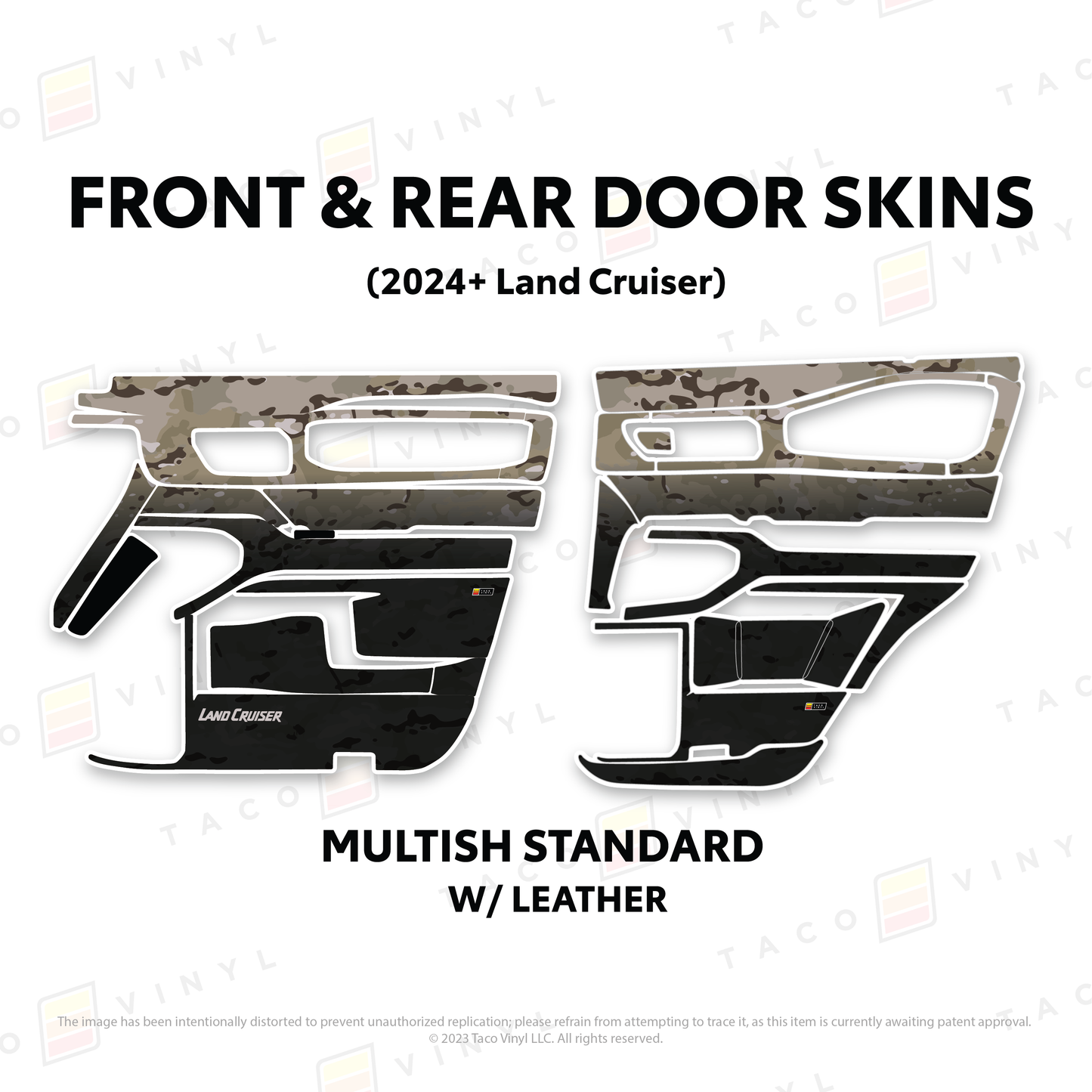 Taco Vinyl Land Cruiser 250 Door Skins | '24+ Land Cruiser