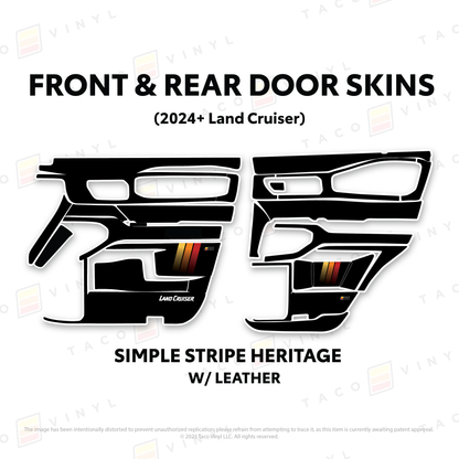 Taco Vinyl Land Cruiser 250 Door Skins | '24+ Land Cruiser