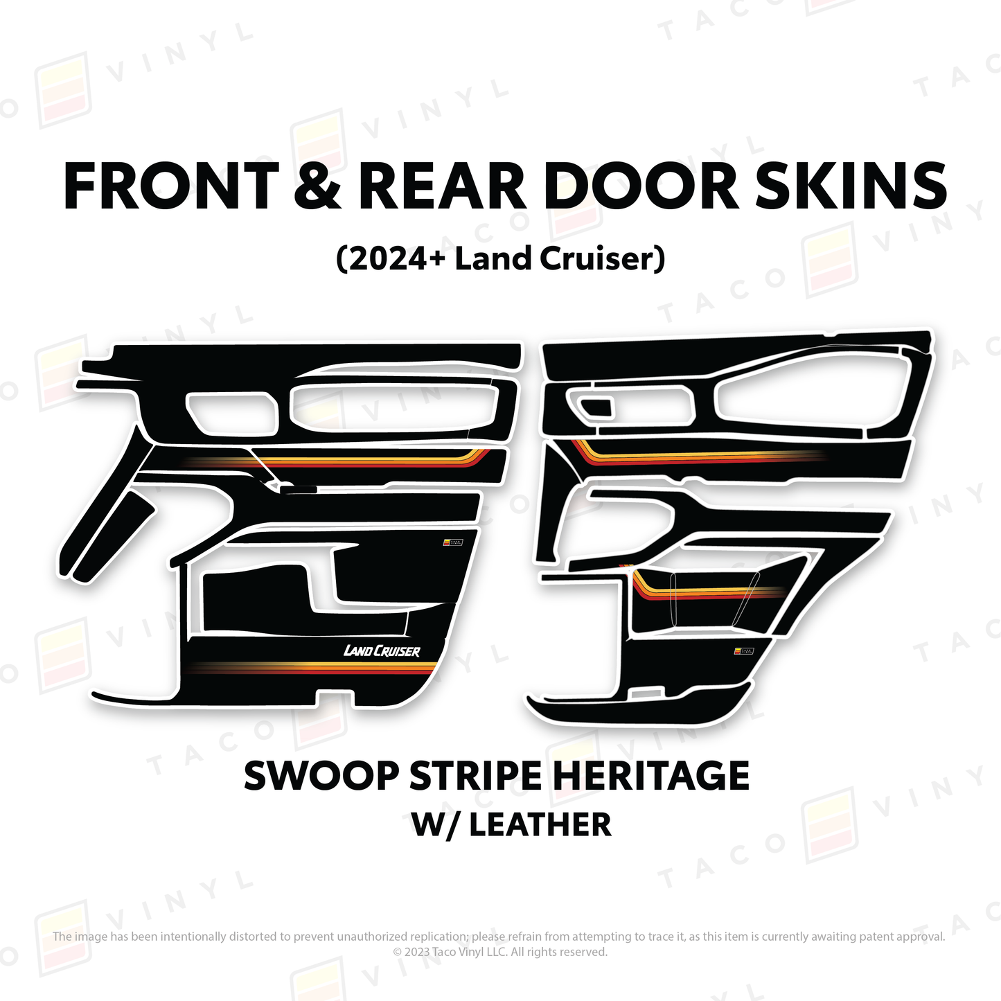 Taco Vinyl Land Cruiser 250 Door Skins | '24+ Land Cruiser
