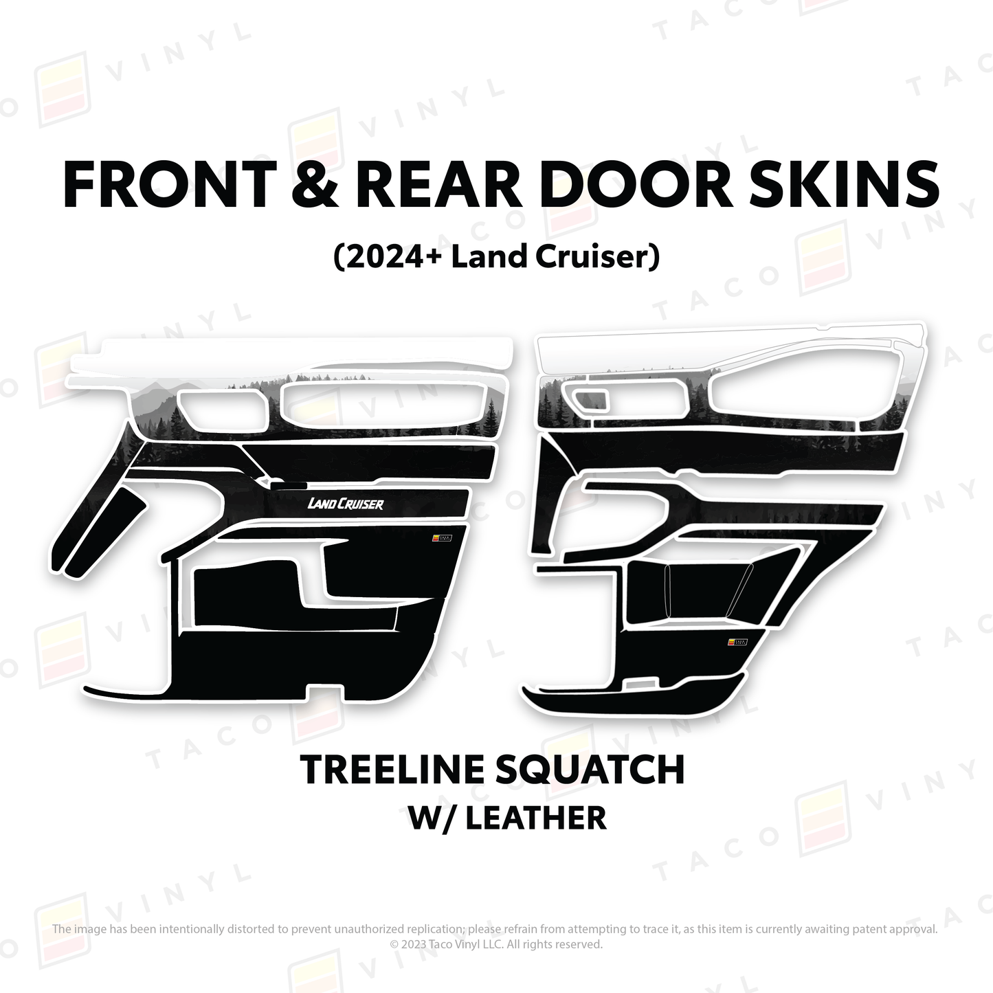 Taco Vinyl Land Cruiser 250 Door Skins | '24+ Land Cruiser