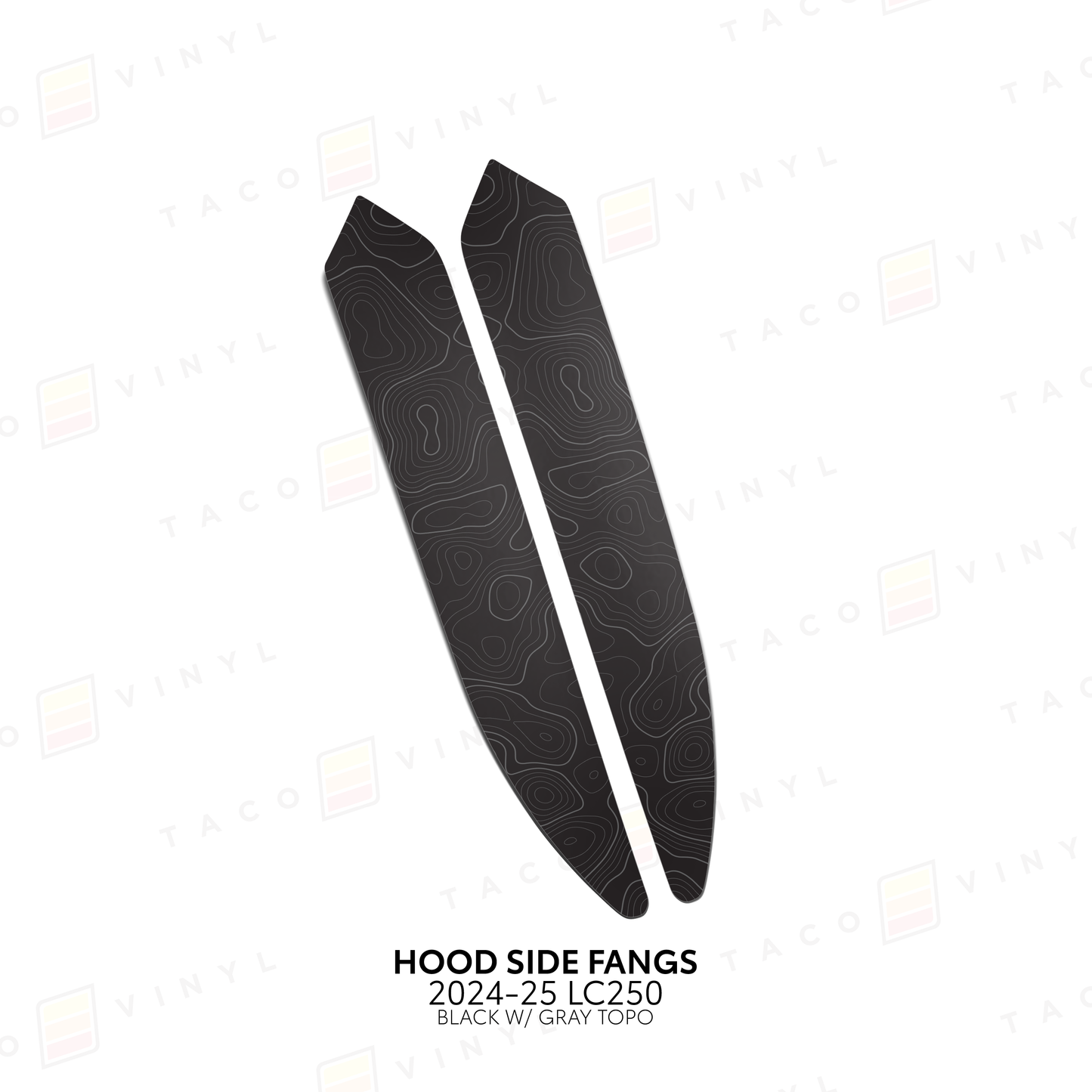 Taco Vinyl Land Cruiser 250 Hood Side Fangs | '24+ Land Cruiser