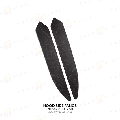 Taco Vinyl Land Cruiser 250 Hood Side Fangs | '24+ Land Cruiser
