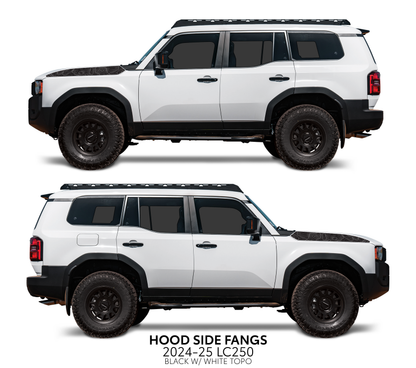 Taco Vinyl Land Cruiser 250 Hood Side Fangs | '24+ Land Cruiser