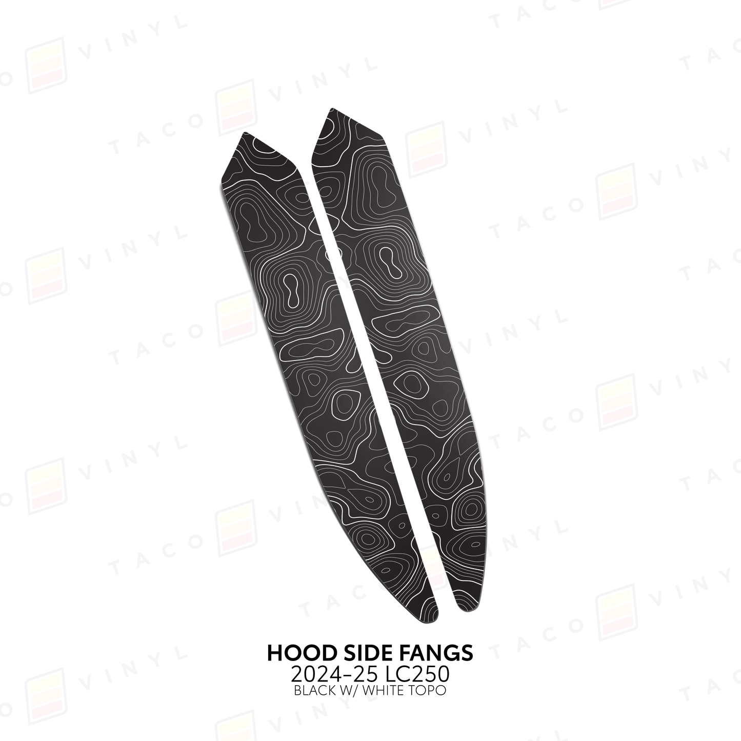 Taco Vinyl Land Cruiser 250 Hood Side Fangs | '24+ Land Cruiser