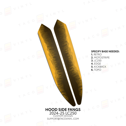 Taco Vinyl Land Cruiser 250 Hood Side Fangs | '24+ Land Cruiser