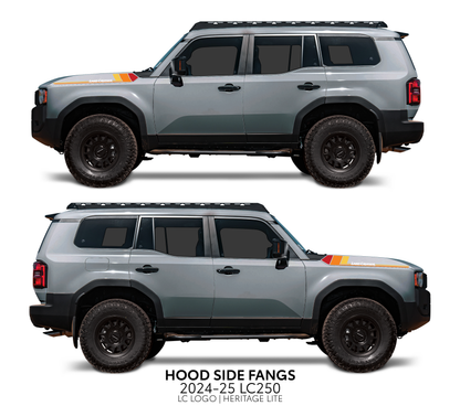 Taco Vinyl Land Cruiser 250 Hood Side Fangs | '24+ Land Cruiser