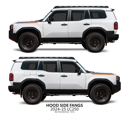 Taco Vinyl Land Cruiser 250 Hood Side Fangs | '24+ Land Cruiser