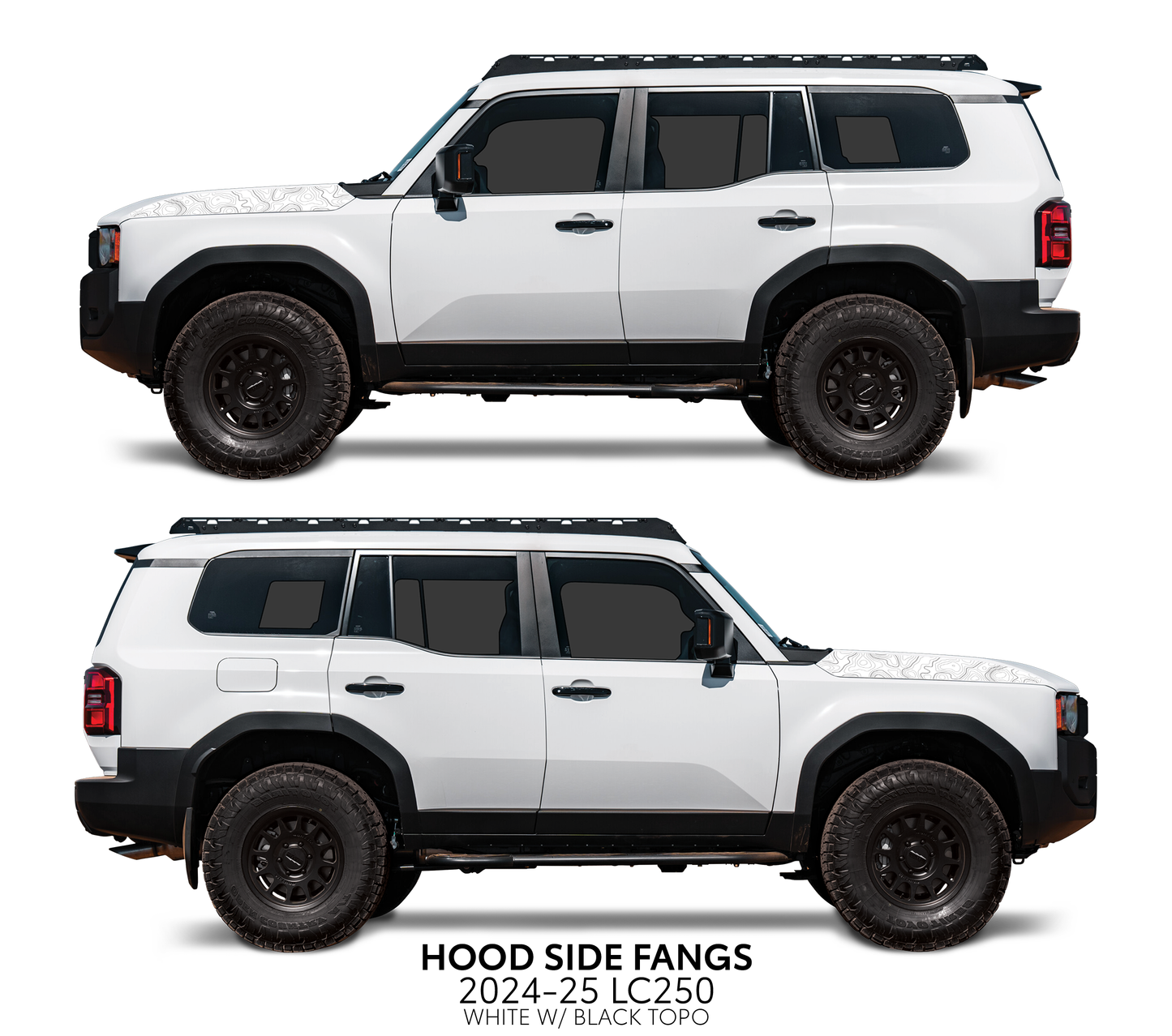 Taco Vinyl Land Cruiser 250 Hood Side Fangs | '24+ Land Cruiser
