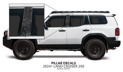 Taco Vinyl Land Cruiser 250 Door Pillar Decals | '24+ Land Cruiser