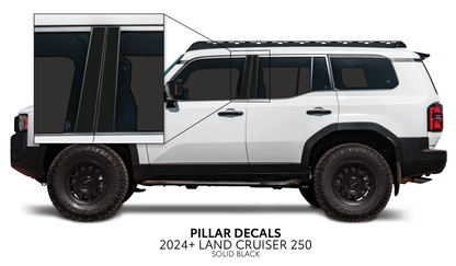 Taco Vinyl Land Cruiser 250 Door Pillar Decals | '24+ Land Cruiser