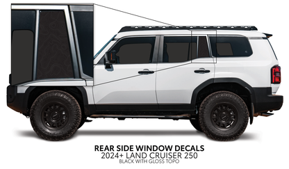 Taco Vinyl Land Cruiser 250 Rear Side Window Decal | '24+ Land Cruiser