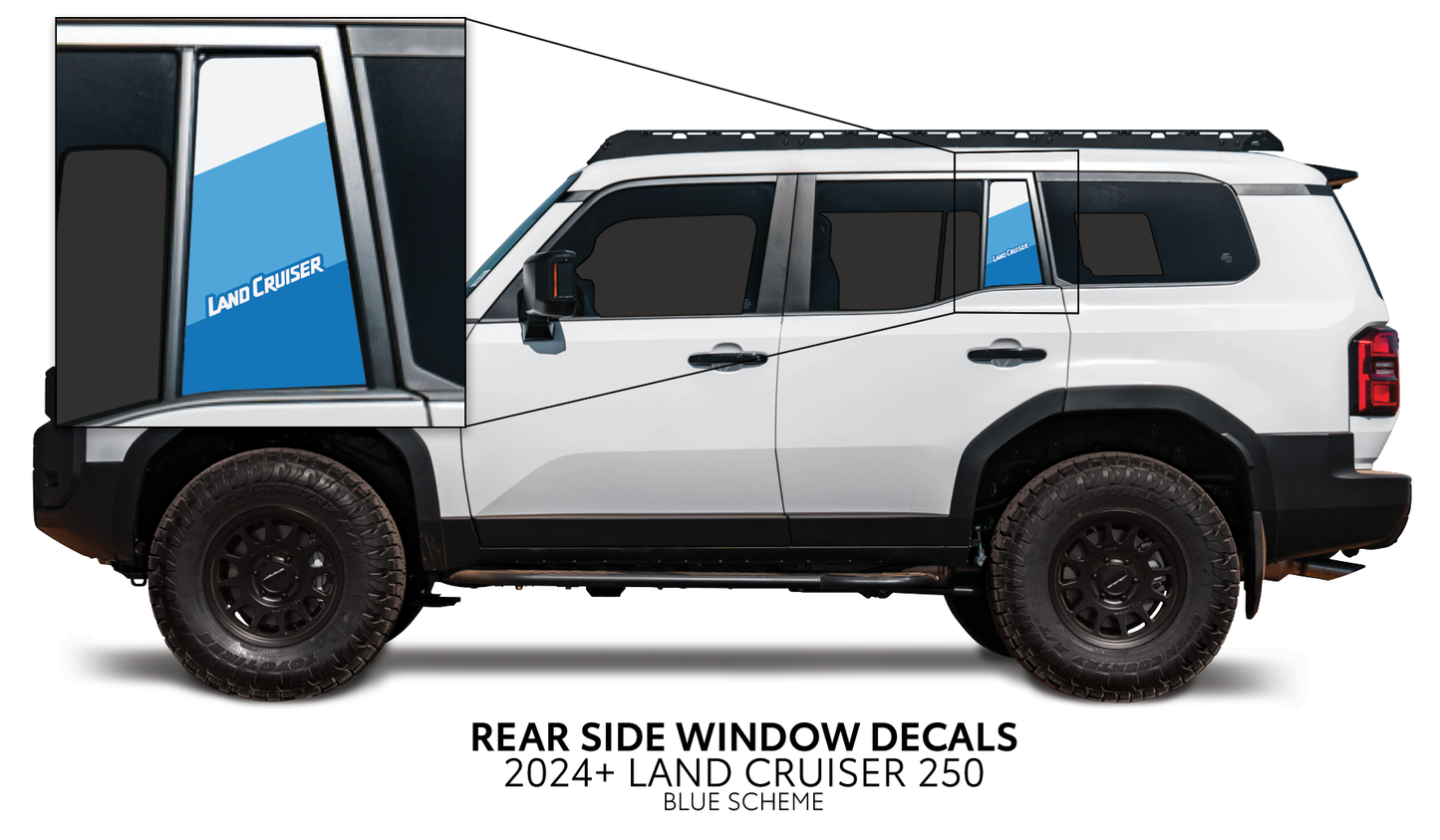 Taco Vinyl Land Cruiser 250 Rear Side Window Decal | '24+ Land Cruiser