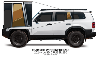 Taco Vinyl Land Cruiser 250 Rear Side Window Decal | '24+ Land Cruiser