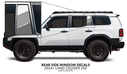 Taco Vinyl Land Cruiser 250 Rear Side Window Decal | '24+ Land Cruiser