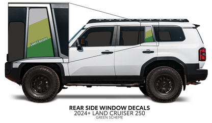 Taco Vinyl Land Cruiser 250 Rear Side Window Decal | '24+ Land Cruiser