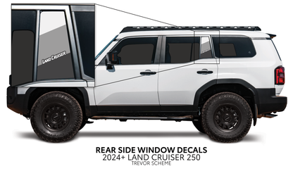 Taco Vinyl Land Cruiser 250 Rear Side Window Decal | '24+ Land Cruiser