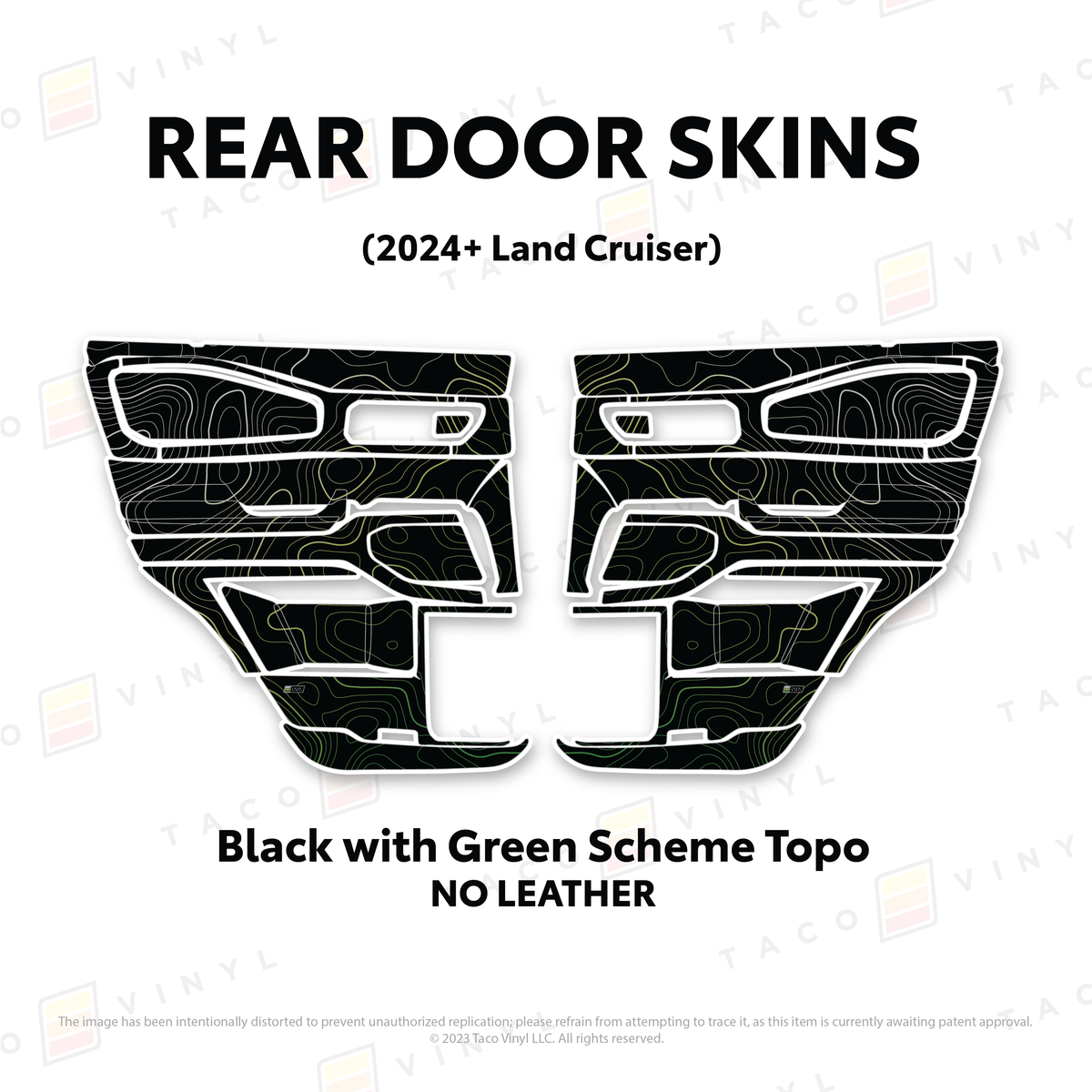 Taco Vinyl Land Cruiser 250 Door Skins | '24+ Land Cruiser